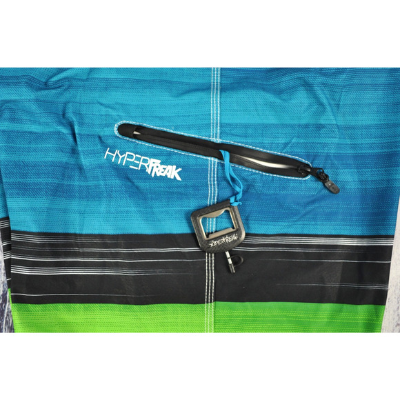 O'Neill Hyperfreak Stripped 21” Board Shorts Men’s Size 33 W/ Fin Tool NWT - Picture 6 of 6